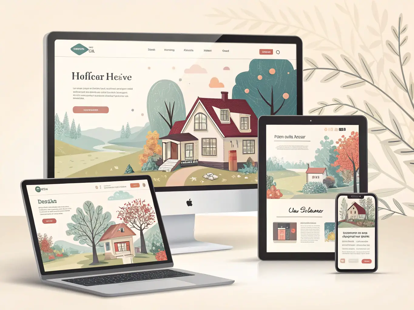 A sleek, modern website displayed on various devices, showcasing responsive design and intuitive navigation, representing Marco Agency's web design expertise.